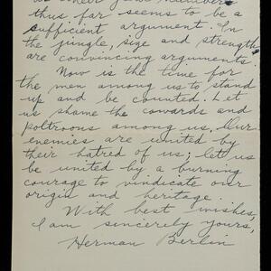 a page of handwritten text