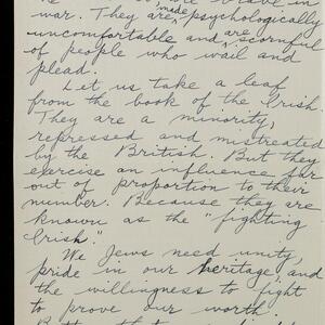 a page of handwritten text