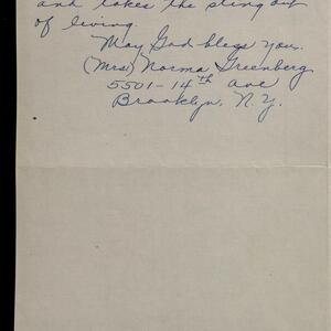 a page of handwritten text