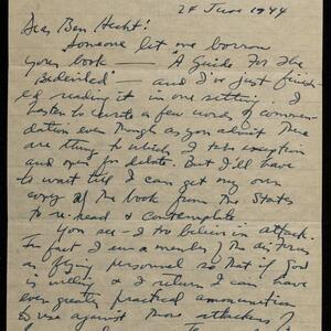 a page of handwritten text