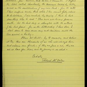 a page of handwritten text