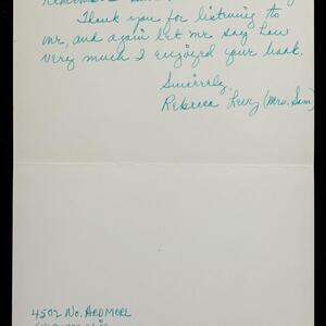 a page of handwritten text