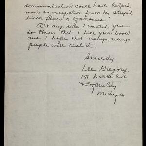 a page of handwritten text