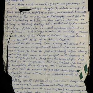 a page of handwritten text