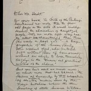 a page of handwritten text