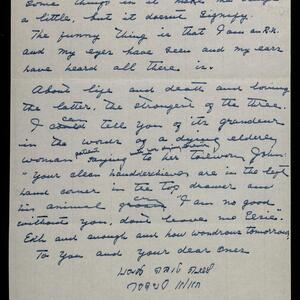 a page of handwritten text