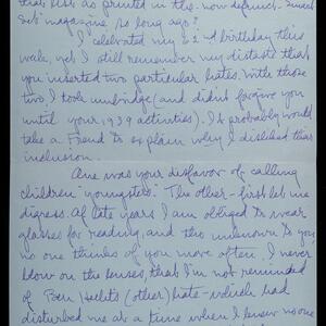 a page of handwritten text