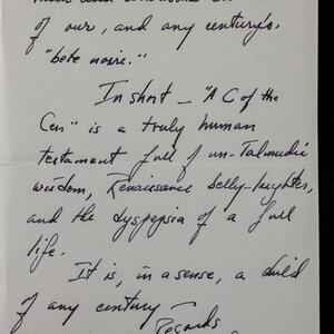 a page of handwritten text