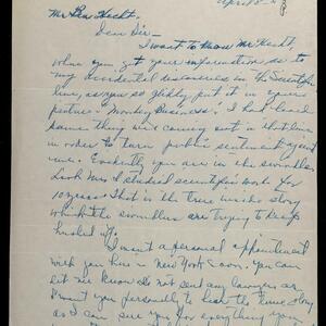 a page of handwritten text