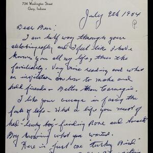 a page of handwritten text