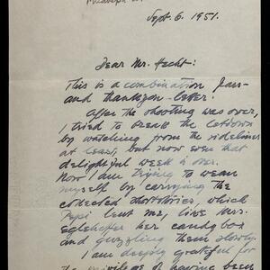 a page of handwritten text