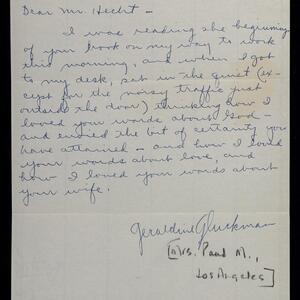 a page of handwritten text