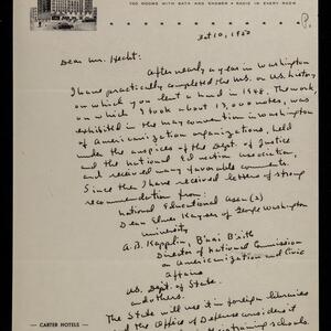 a page of handwritten text