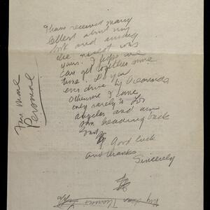 a page of handwritten text