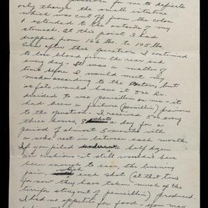 a page of handwritten text