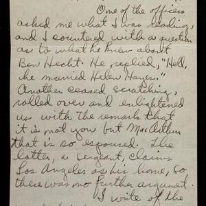 a page of handwritten text