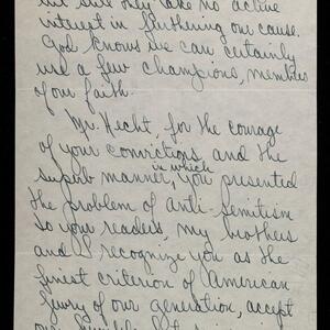 a page of handwritten text