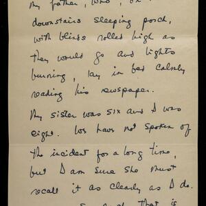 a page of handwritten text