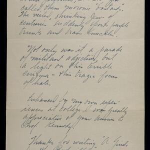 a page of handwritten text