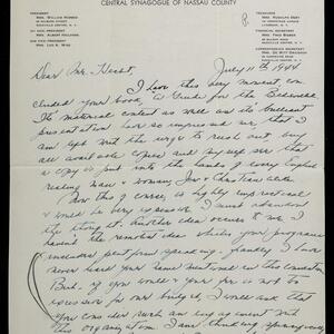 a page of handwritten text