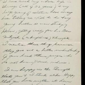 a page of handwritten text