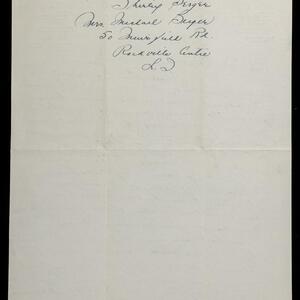 a page of handwritten text