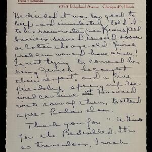 a page of handwritten text