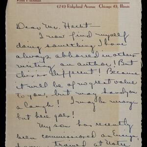 a page of handwritten text