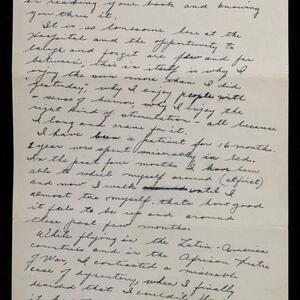 a page of handwritten text