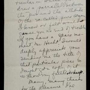 a page of handwritten text