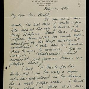 a page of handwritten text