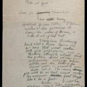 a page of handwritten text