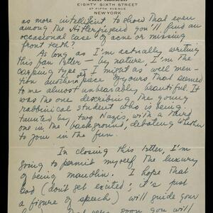 a page of handwritten text