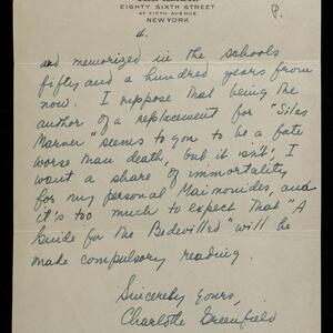 a page of handwritten text