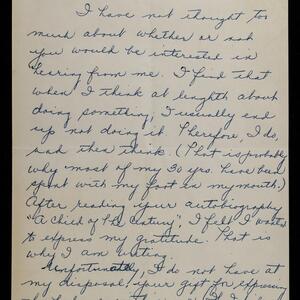 a page of handwritten text