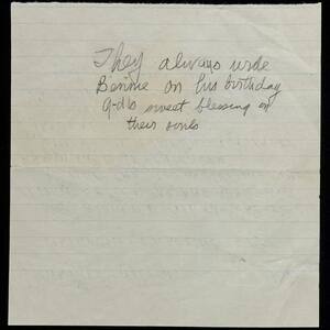 a page of handwritten text