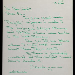 a page of handwritten text