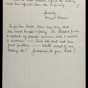 a page of handwritten text