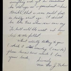 a page of handwritten text