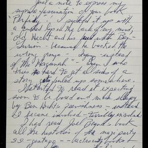 a page of handwritten text