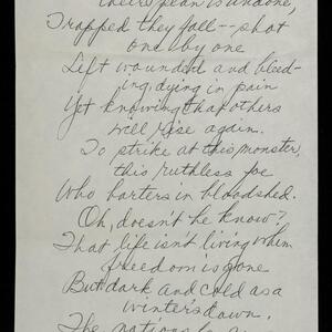 a page of handwritten text