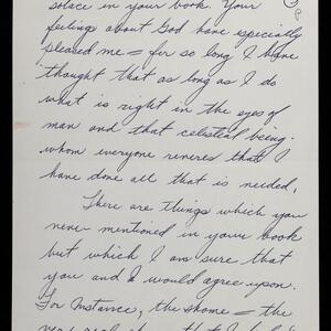 a page of handwritten text