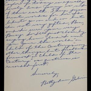 a page of handwritten text