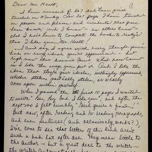 a page of handwritten text