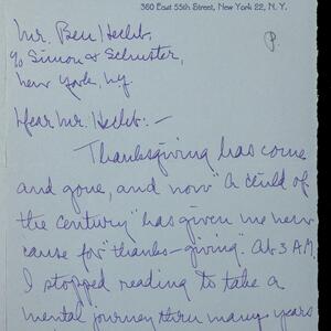 a page of handwritten text