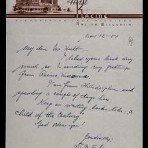 a page of handwritten text