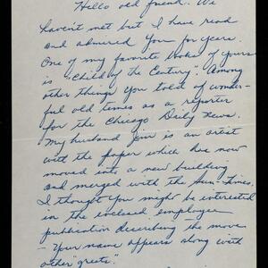 a page of handwritten text