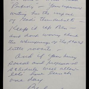 a page of handwritten text