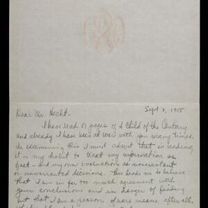 a page of handwritten text