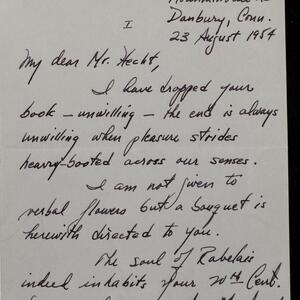 a page of handwritten text